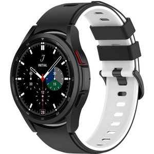 Wigento Smartwatch-Armband Für Samsung Galaxy Watch FE 6 5 4 Normal Pro Classic Silikon Armband