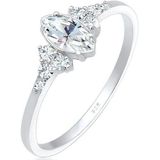 Elli Verlobungsring Kristalle Marquise Design 925 Silber