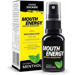 MOUTH ENERGY Koffein-Mundspray - Wachmacher mit Vitamin B12 & Taurin, ohne Zucker Sprühflasche, 30 ml