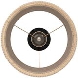 EGLO Deckenleuchte TABLEY, ohne Leuchtmittel, Deckenleuchte, Wohnzimmerlampe, Leinen und Bambus, Aufbaulampe, Ø 38cm