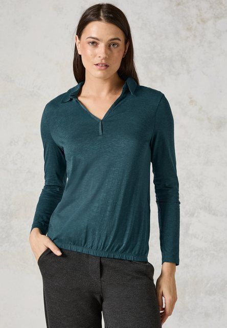 Cecil Langarmshirt mit Elastiksaum