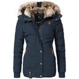 Marikoo Winterjacke Nekoo stylische Damen Steppjacke mit großer Kapuze