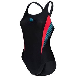 Arena Badeanzug NOS W THREEFOLD V BACK ONE PIECE R BLACK-BLACK-ANGURIA