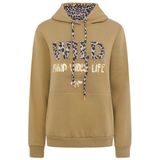 Zwillingsherz Hoodie "Wild Free" mit Pailletten, Kordel und Innenseite der Kapuze im -Look