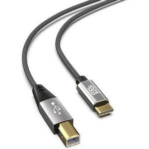 JAMEGA USB C auf USB B Druckerkabel Scannerkabel Datenkabel HP Canon Dell USB-Kabel, (300 cm)