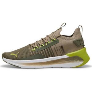 PUMA Puma Softride Symmetry Fuzion Loden Green-Yellow Alert-White Sneaker