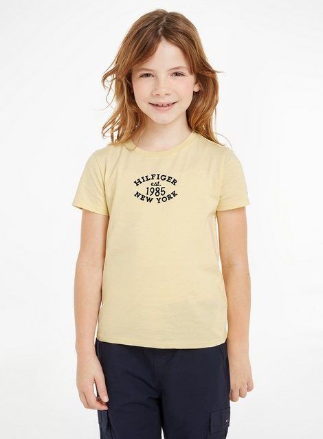 Tommy Hilfiger T-Shirt MONOTYPE FLOCK Kinder bis 16 Jahre mit Logostickerei