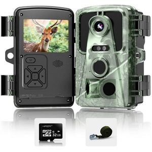 Fine Life Pro Wildkamera 16MP 1080P IP66 wasserdichte Infrarot (Wildkamera mit Bewegungsmelder und Nachtsicht)