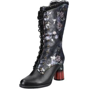 LAURA VITA Stiefel Leder/Textil High-Heel-Stiefel