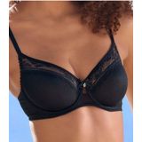 Vivance T-Shirt-BH aus feinem Mesh-Material und Spitze in Kussmund-Optik, Dessous