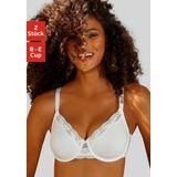 petite fleur Bügel-BH (Packung, 2 Stück) mit zarter Jacquardspitze