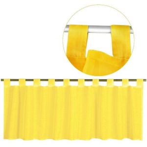 Bestgoodies Vorhang, Schlaufen (1 St), transparent, Voile, Schlaufen-Bistrogardine, transparente uni Scheibengardine Voile