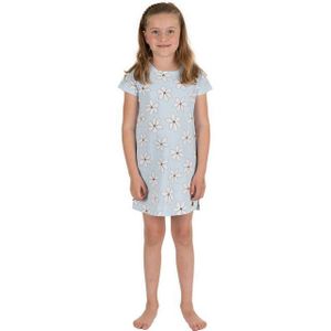 Rebelle Nachthemd Mädchen Schlafshirt mit kurzem Arm (1-tlg) Blumen allover