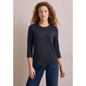 Cecil Print-Shirt aus softem Materialmix