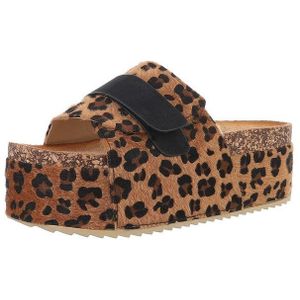 Ital-Design Bequeme Plattformsandalen für den Sommer Plateausandaletten (89319264) Flach Pantoletten in Braun