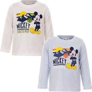Disney Mickey Mouse Langarmshirt Mickey Mouse Baby Longsleeve 100% Bio Baumwolle niedliches Design