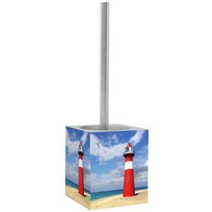Sanilo WC-Reinigungsbürste Leuchtturm, modern & stylish, WC-Bürste mit auswechselbarem Bürstenkopf