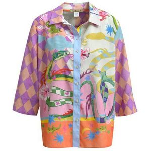 Smith & Soul Langarmbluse ELBOW SLV SHIRT COLLAR BLOUSE