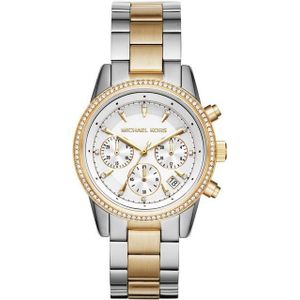 MICHAEL KORS Chronograph BRYANT MK6474, Quarzuhr, Armbanduhr, Damenuhr, Stoppfunktion, Edelstahlarmband