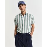 Gant Kurzarmhemd REG COTTON LINEN STRIPE SS SHIRT