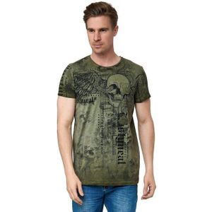 Rusty Neal T-Shirt mit coolem Allover-Print