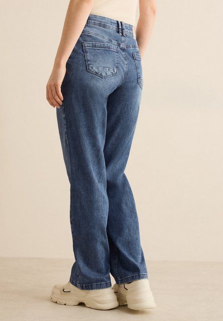 CECIL Straight-Jeans High Waist