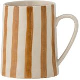 Bloomingville Tasse Bloomingville Begonia Becher, Braun, 440 ml, Steingut
