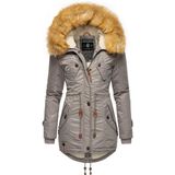 Navahoo Wintermantel La Viva hochwertiger Winterparka mit großem Kunstfell