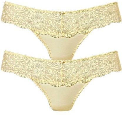 Nuance String (2-St) Dessous mit breitem Spitzenband
