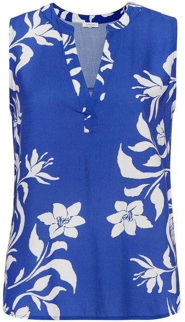 LASCANA Blusentop mit Blumenprint und V-Ausschnitt, Blusenshirt