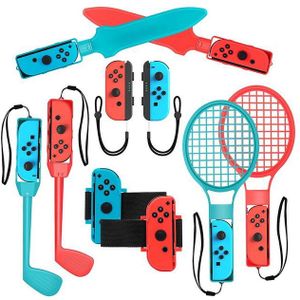 DOPWii 10-in-1 Switch Spiele Zubehör Sets für Kinder Nintendo Switch Sports Controller (10 St., für PS3/ PC (Windows) / Android Handy/Tablets/TV Box)