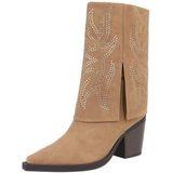 Ital-Design Damen Cowboyboots Western Westernstiefel (87740362) Blockabsatz Stiefel in Camel