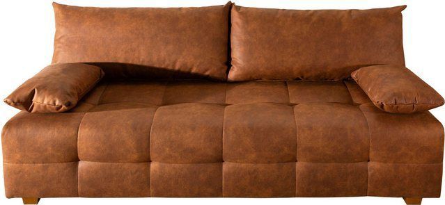 COLLECTION AB Schlafsofa Bella, Schlafsofa,Bettkasten,Bonellfederkern,Rückenkissen,Armlehnenkissen