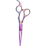 OLIVIA GARDEN Haarschere SilkCut Rainbow, Haarschneideschere 5,75" Rechtshand