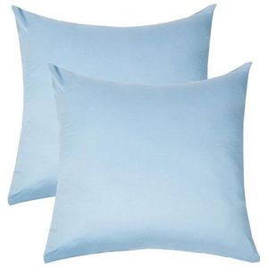 livessa Kissenbezug 2er Set Kissenbezug - Verdeckter Reißverschluss - Kopfkissenbezug, %100 Baumwolle Jersey Stoff 140 g/m², Ultra weich und atmungsaktiv