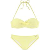 Venice Beach Bügel-Bandeau-Bikini aus edler Strukturware