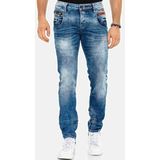 Cipo & Baxx Slim-fit-Jeans Jeans in verwaschenem Design, CD-394