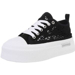 Ital-Design Damen Low-Top Freizeit Sneaker (88828271) Flach Sneakers Low in Schwarz