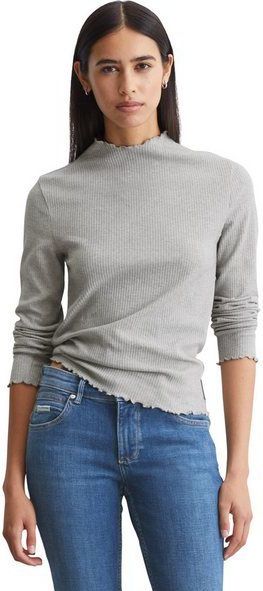 Marc O'Polo DENIM Langarmshirt aus Organic Cotton-Stretch-Jersey