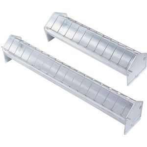 Kerbl Futterspender Futtertrog, 75 cm, Metall, für Küken