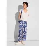 STREET ONE Leinenhose mit Ikat Muster