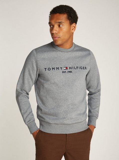 Tommy Hilfiger Sweatshirt TOMMY LOGO SWEATSHIRT mit klassischem Rundhalsausschnitt