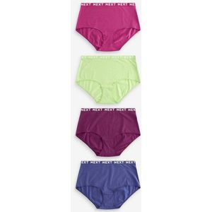 Next Midislip Midi-Slips mit Logo und Baumwollanteil im 4er-Pack (4-St)