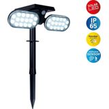 näve LED Solarleuchte Paco, Bewegungsmelder, LED fest integriert, Kaltweiß, inkl. Bewegungsmelder/Dämmerungssenor, Erdspieß oder Wandmontage