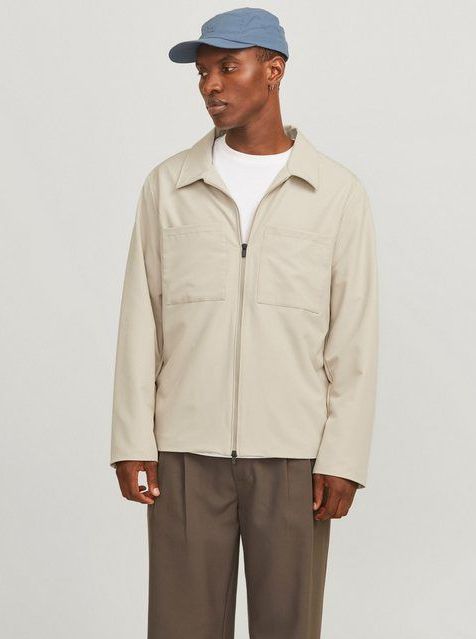 Jack & Jones Hemdjacke JJEPERFECT SHACKET SN mit Brusttaschen