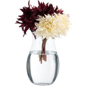 relaxdays Tischvase Blumenvase aus Glas