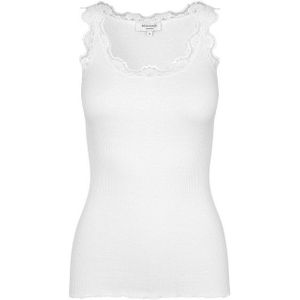 rosemunde Tanktop Babette Silk Top wunderschöner Vintage-Spitzenbesatz an Ausschnitt und Trägern