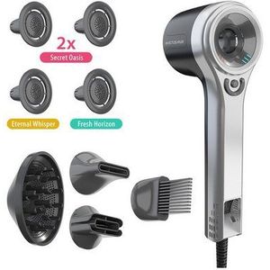 Genius Haartrockner INVICTUS HAIR D7 Haartrockner Deluxe-Set 9-tlg., 1600,00 W, Pflege und Wellness durch revolutionäre Pflege- und Duftaufsätze