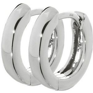 NKlaus Klappcreolen Paar 925 Sterlingsilber Klappcreolen Ohrringen 12, (1 Paar - 2 Stück)