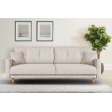 Home affaire 3-Sitzer TRIPLO optionale Schlafsofa mit Bettkasten, Maße B/T/H: 215/100/89 cm, Wahlweise Bettfunktion - Liegefläche 145x191 cm, Rücken-, Zierkissen